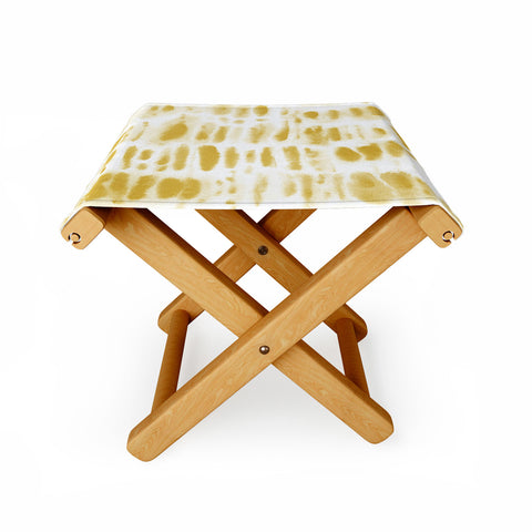 Jacqueline Maldonado Dye Dash Mustard Putty Folding Stool
