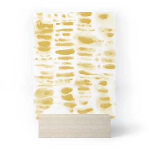 Jacqueline Maldonado Dye Dash Mustard Putty Mini Art Print