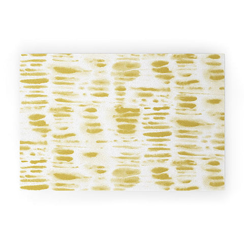 Jacqueline Maldonado Dye Dash Mustard Putty Welcome Mat