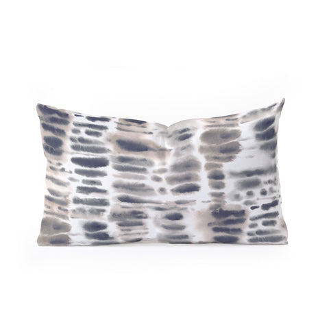 Jacqueline Maldonado Dye Dash Neutral Oblong Throw Pillow