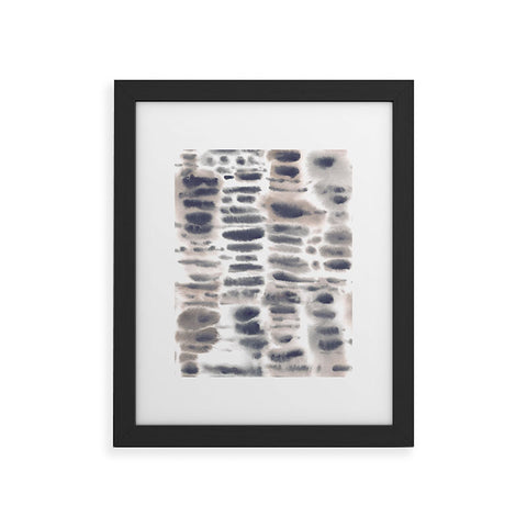 Jacqueline Maldonado Dye Dash Neutral Framed Art Print