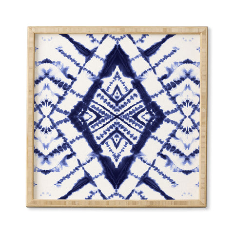 Jacqueline Maldonado Dye Diamond Indigo Framed Wall Art