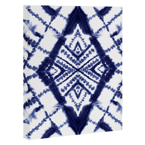 Jacqueline Maldonado Dye Diamond Indigo Art Canvas