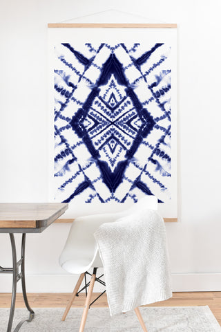 Jacqueline Maldonado Dye Diamond Indigo Art Print And Hanger