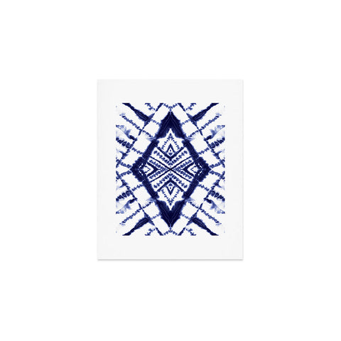 Jacqueline Maldonado Dye Diamond Indigo Art Print