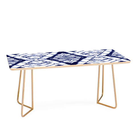 Jacqueline Maldonado Dye Diamond Indigo Coffee Table