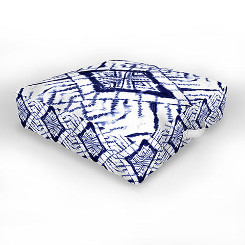 Jacqueline Maldonado Dye Diamond Indigo Outdoor Floor Cushion