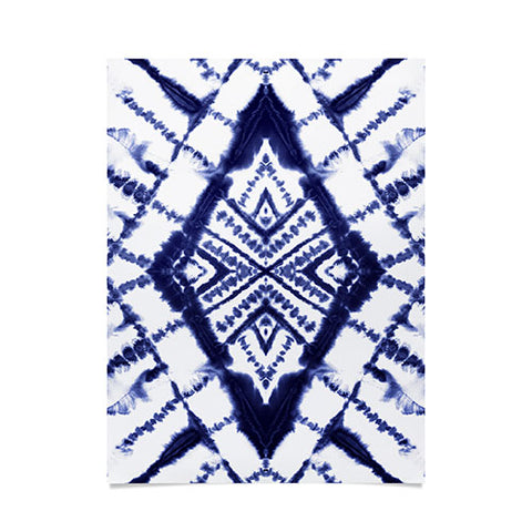 Jacqueline Maldonado Dye Diamond Indigo Poster