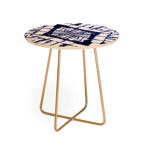 Jacqueline Maldonado Dye Diamond Indigo Round Side Table