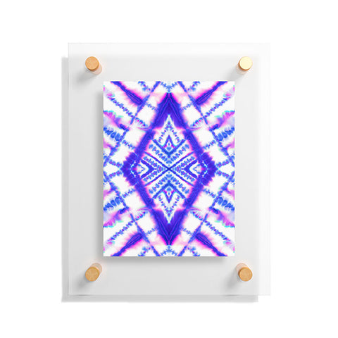Jacqueline Maldonado Dye Diamond Iridescent Blue Floating Acrylic Print