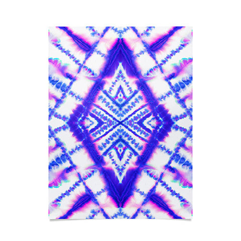 Jacqueline Maldonado Dye Diamond Iridescent Blue Poster