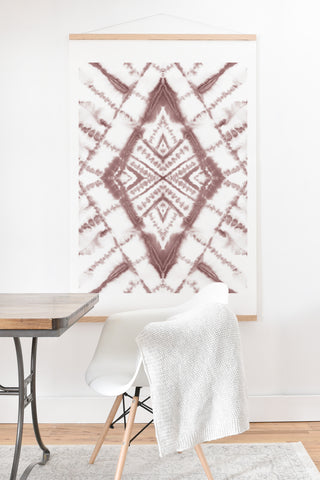 Jacqueline Maldonado Dye Diamond Taupe Art Print And Hanger
