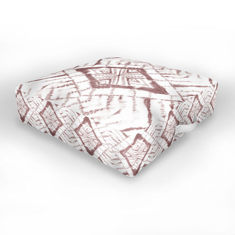 Jacqueline Maldonado Dye Diamond Taupe Outdoor Floor Cushion