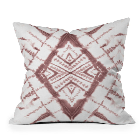 Jacqueline Maldonado Dye Diamond Taupe Throw Pillow