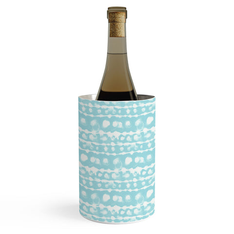 Jacqueline Maldonado Dye Dot Stripe Aqua Wine Chiller