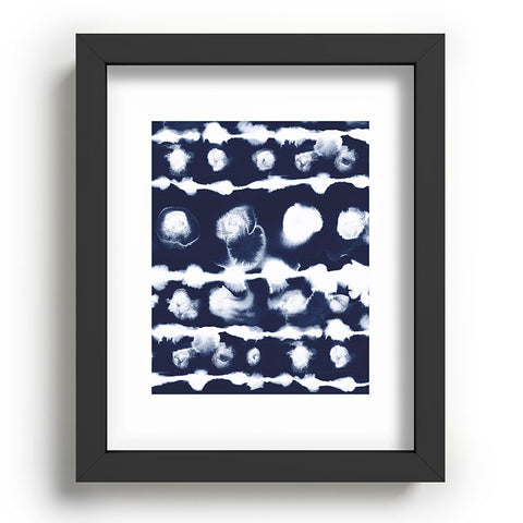 Jacqueline Maldonado Dye Dot Stripe Indigo Recessed Framing Rectangle
