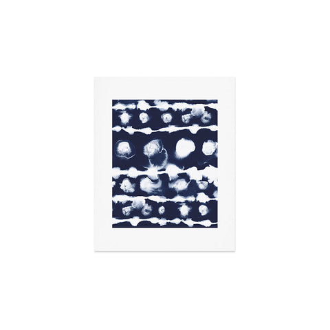 Jacqueline Maldonado Dye Dot Stripe Indigo Art Print