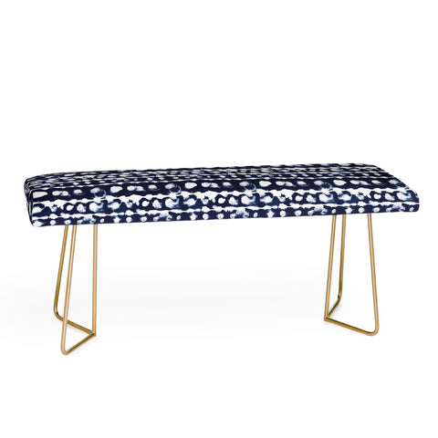 Jacqueline Maldonado Dye Dot Stripe Indigo Bench