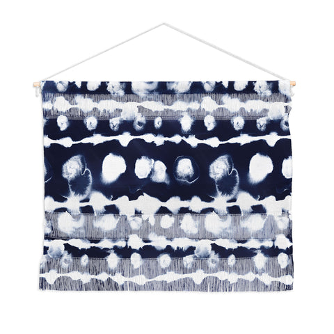Jacqueline Maldonado Dye Dot Stripe Indigo Wall Hanging Landscape