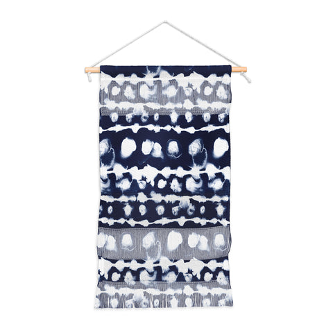 Jacqueline Maldonado Dye Dot Stripe Indigo Wall Hanging Portrait