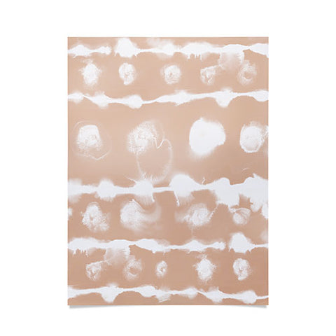 Jacqueline Maldonado Dye Dot Stripe Terra Cotta Poster