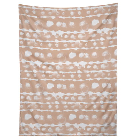 Jacqueline Maldonado Dye Dot Stripe Terra Cotta Tapestry