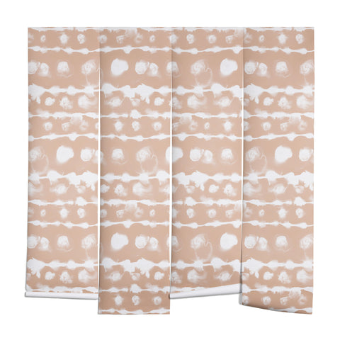 Jacqueline Maldonado Dye Dot Stripe Terra Cotta Wall Mural