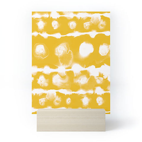 Jacqueline Maldonado Dye Dot Stripe Yellow Mini Art Print