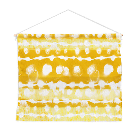 Jacqueline Maldonado Dye Dot Stripe Yellow Wall Hanging Landscape