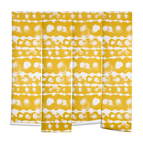 Jacqueline Maldonado Dye Dot Stripe Yellow Wall Mural