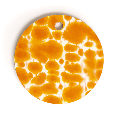 Jacqueline Maldonado Dye Dots Turmeric Cutting Board Round