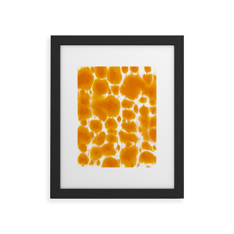 Jacqueline Maldonado Dye Dots Turmeric Framed Art Print