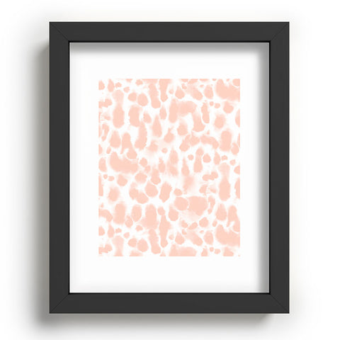 Jacqueline Maldonado Dye Drops Flamingo Recessed Framing Rectangle