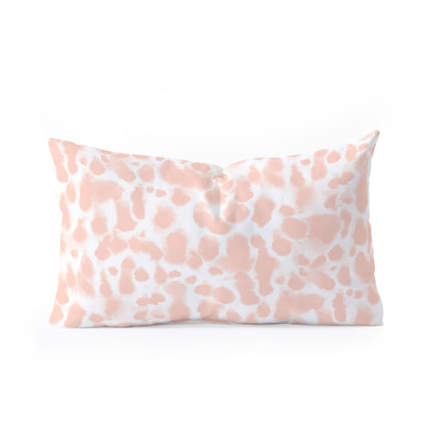 Jacqueline Maldonado Dye Drops Flamingo Oblong Throw Pillow