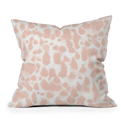 Jacqueline Maldonado Dye Drops Flamingo Throw Pillow
