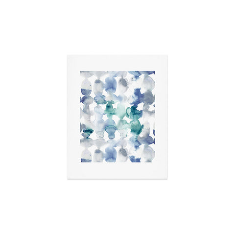 Jacqueline Maldonado Dye Ovals Blue Green Art Print