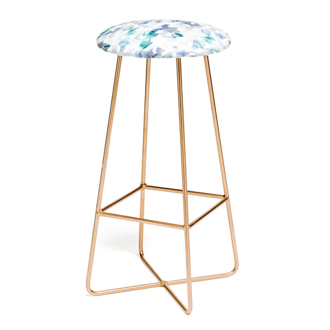 Jacqueline Maldonado Dye Ovals Blue Green Bar Stool