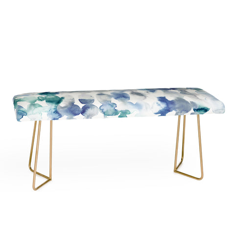 Jacqueline Maldonado Dye Ovals Blue Green Bench