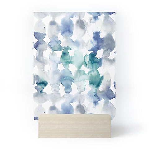 Jacqueline Maldonado Dye Ovals Blue Green Mini Art Print