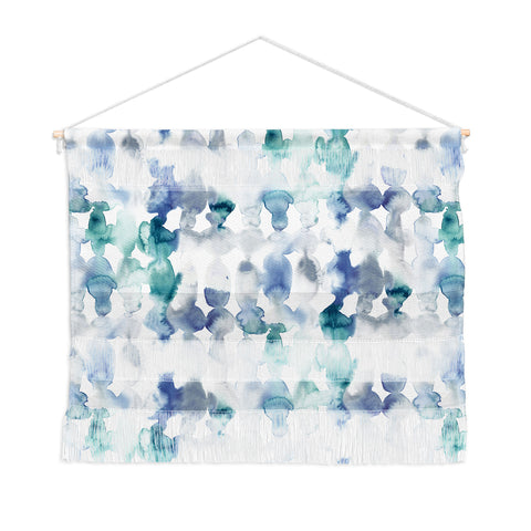 Jacqueline Maldonado Dye Ovals Blue Green Wall Hanging Landscape