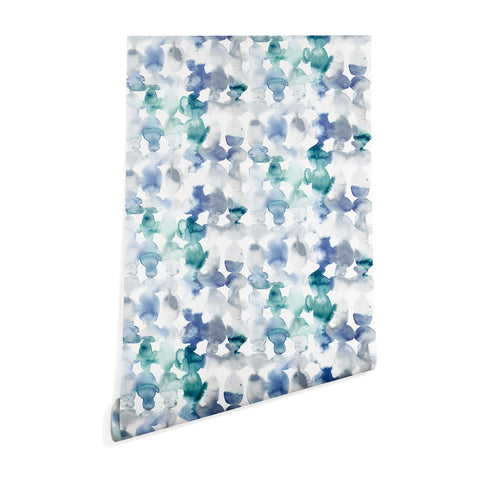 Jacqueline Maldonado Dye Ovals Blue Green Wallpaper