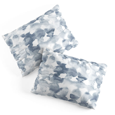 Jacqueline Maldonado Dye Ovals Bue Fog Pillow Shams