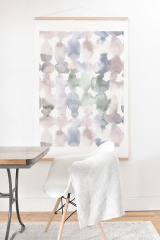 Jacqueline Maldonado Dye Ovals Muted Art Print And Hanger