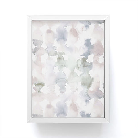 Jacqueline Maldonado Dye Ovals Muted Framed Mini Art Print