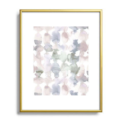 Jacqueline Maldonado Dye Ovals Muted Metal Framed Art Print