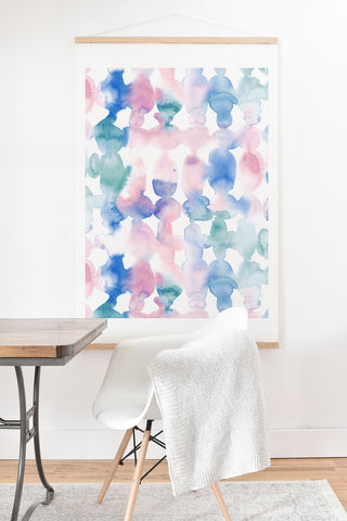 Jacqueline Maldonado Dye Ovals Pastel Art Print And Hanger