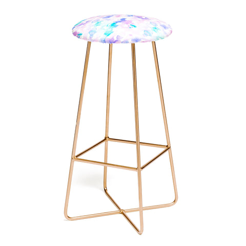 Jacqueline Maldonado Dye Ovals Pink Turquoise Bar Stool