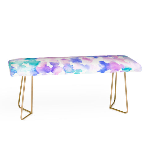 Jacqueline Maldonado Dye Ovals Pink Turquoise Bench