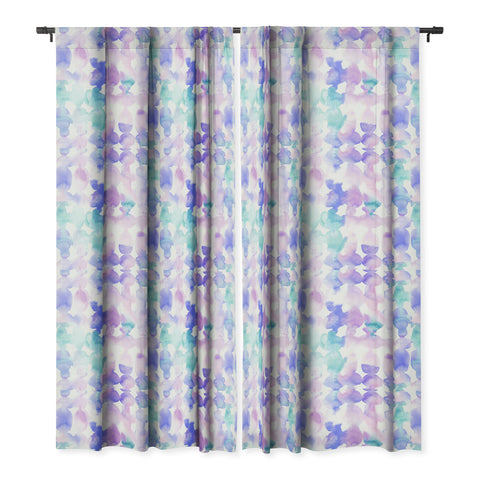 Jacqueline Maldonado Dye Ovals Pink Turquoise Blackout Window Curtain