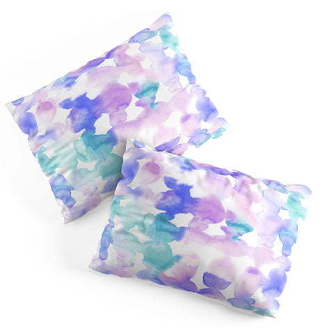 Jacqueline Maldonado Dye Ovals Pink Turquoise Pillow Shams